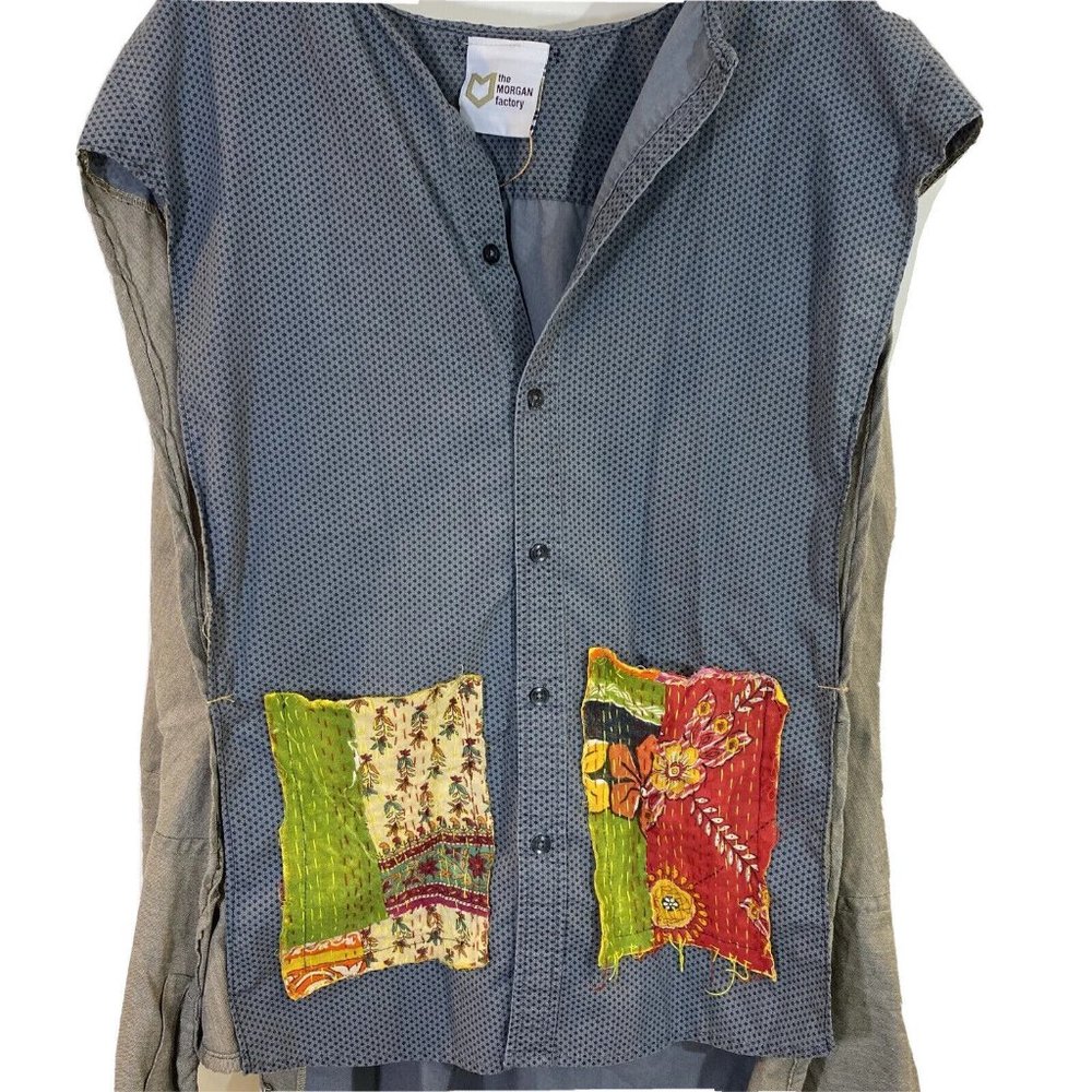 The Morgan Company Shacket Repurposed Sustainable Lagenlook￼ Wearable Art
